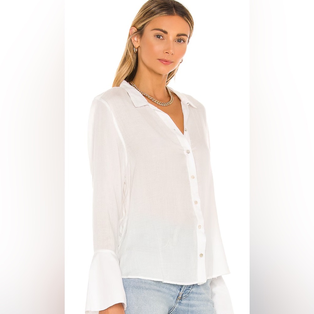 AMUSE SOCIETY Tay Long Sleeve Woven Blouse